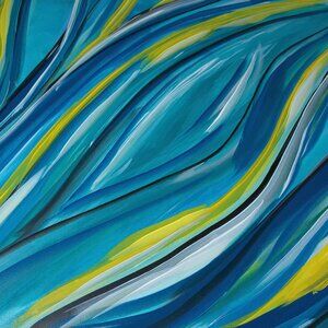 Abstract by Rachael Potter Original Painting On-of-a-kind